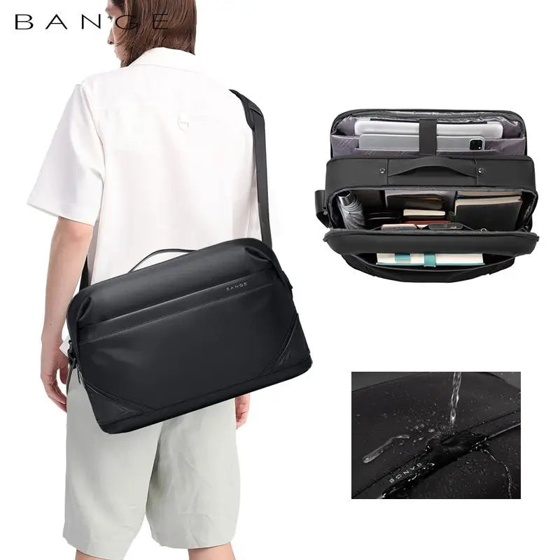 Bange Shoulder Bags Nylon Business Men's Bags 8.6 Briefcase Canvas Crossbody Bags Small Waterproof Bag Man High Quality