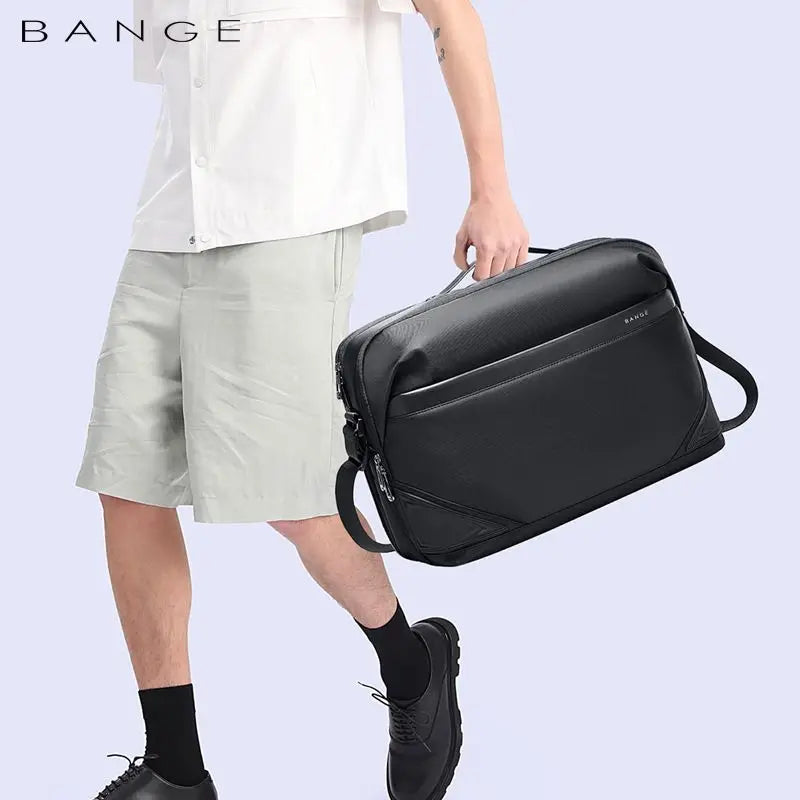 Bange Shoulder Bags Nylon Business Men's Bags 8.6 Briefcase Canvas Crossbody Bags Small Waterproof Bag Man High Quality