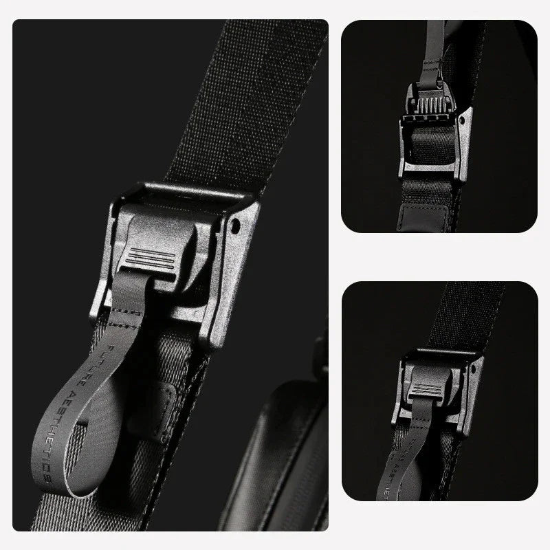Bange Sling Bag Men's Crossbody Bag Fashion Classic Waterproof Simple Business Multifunction Bag Applicable to 8.6 inch IPad