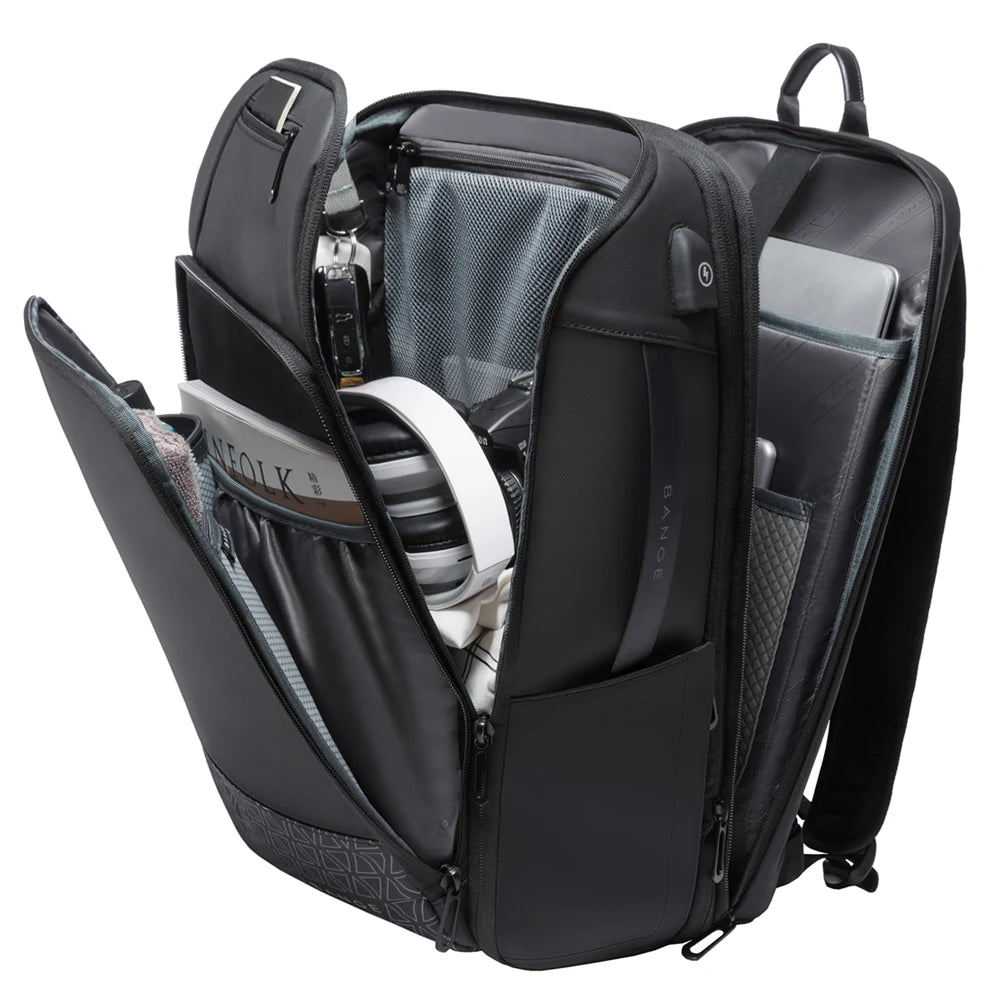 Bange Travel Business Backpacks 15.6" Laptop Backpacks Scalable Large Capacity Anti-theft Male Women Luxury Luggage Bags