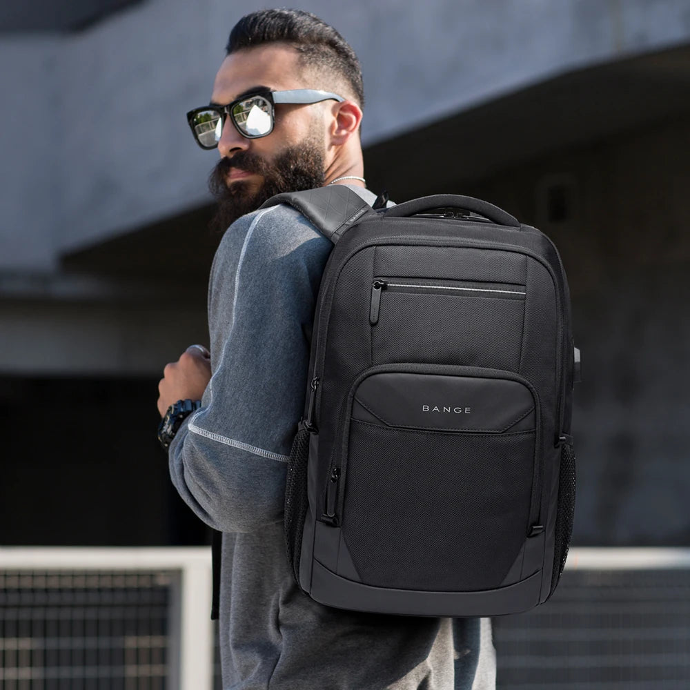 Bange Traveling Backpack for Teenager School Bag Large Capacity 15.6 Laptop Daily USB Charging Waterproof Laptop Backpack New