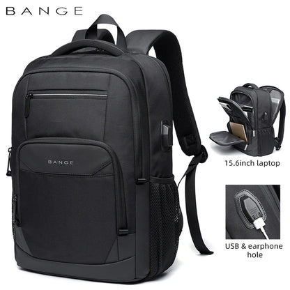 Bange Waterproof Man Backpack Resistant Business Backpack Men Travel Notebook Laptop Backpack Bags 15.6 inch Male Mochila Teen