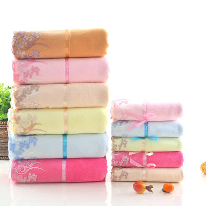 Bath towel Multifunctional towel Dry hair hand towels face towel Adult Super absorbent Lace large 55"x28"