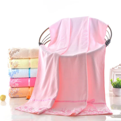 Bath towel Multifunctional towel Dry hair hand towels face towel Adult Super absorbent Lace large 55"x28"