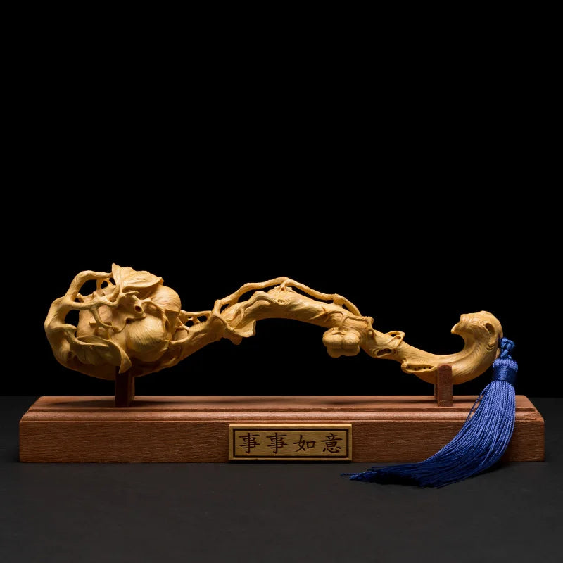 Beautiful Ruyi Carving Entrance Decoration Crafts Sculpture Office Lucky Everything Wishful Decoration Business Opening Gifts