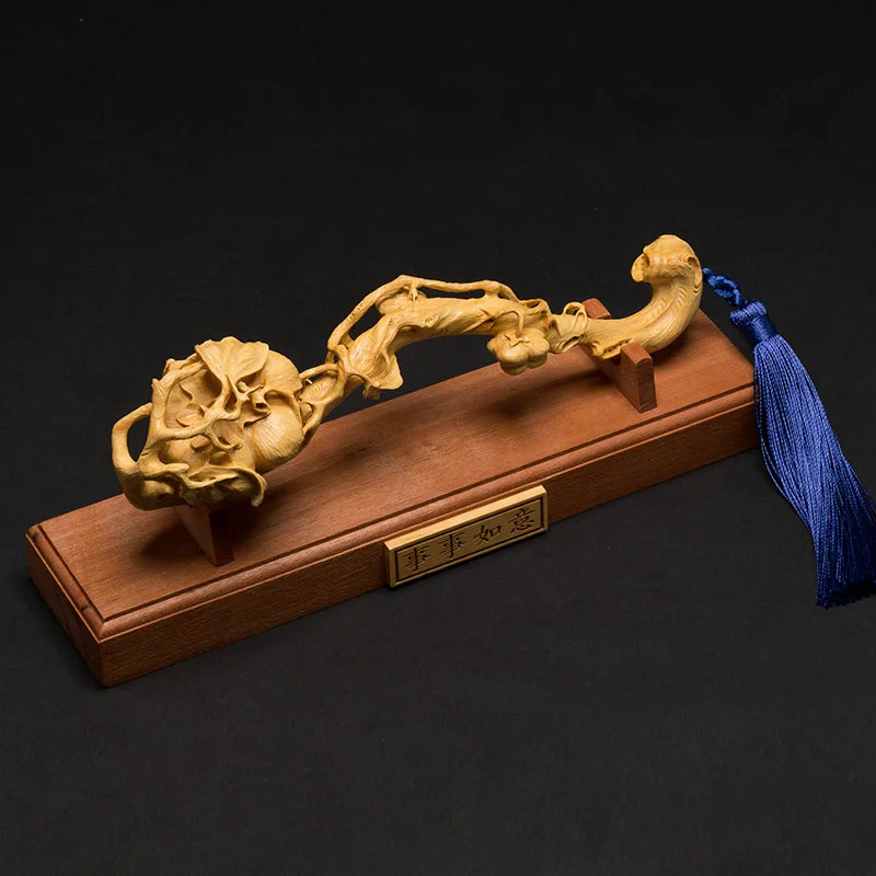 Beautiful Ruyi Carving Entrance Decoration Crafts Sculpture Office Lucky Everything Wishful Decoration Business Opening Gifts