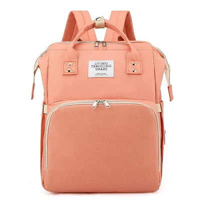 Bed Bag Integrated Mommy Backpack Outing Handbag Multifunctional Portable Women's Backpack Dry and Wet Separation Bag