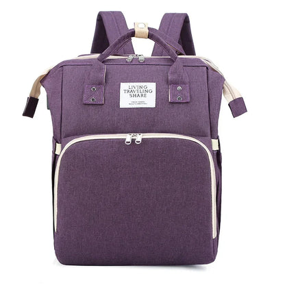 Bed Bag Integrated Mommy Backpack Outing Handbag Multifunctional Portable Women's Backpack Dry and Wet Separation Bag