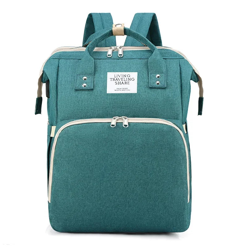 Bed Bag Integrated Mommy Backpack Outing Handbag Multifunctional Portable Women's Backpack Dry and Wet Separation Bag