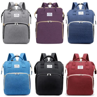 Bed Bag Integrated Mommy Backpack Outing Handbag Multifunctional Portable Women's Backpack Dry and Wet Separation Bag