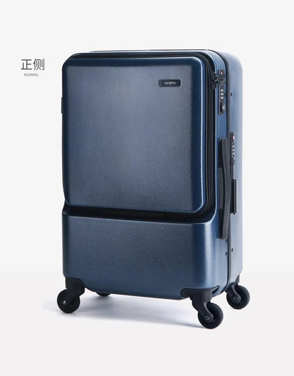 Before boarding for business, open the lid, luggage compartment, pull rod silent side opening,  universal wheel, 20 inches