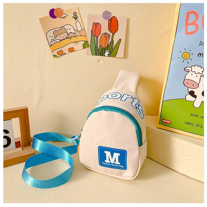 Belt Bag Small Waist Fanny Pack Mini Crossbody Purse with Initial Letter Patch for Teen Adjustable Strap Cross Body Chest Pouch