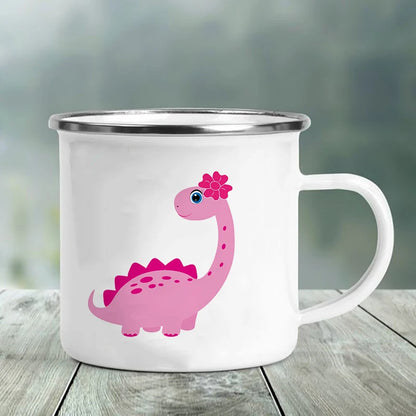 Best Friend Print Creative Retro Tea Juice Milk Enamel Cup Coffee Mug Wine Drink Cups Camping Heatable Drinkware Mugs Best Gifts