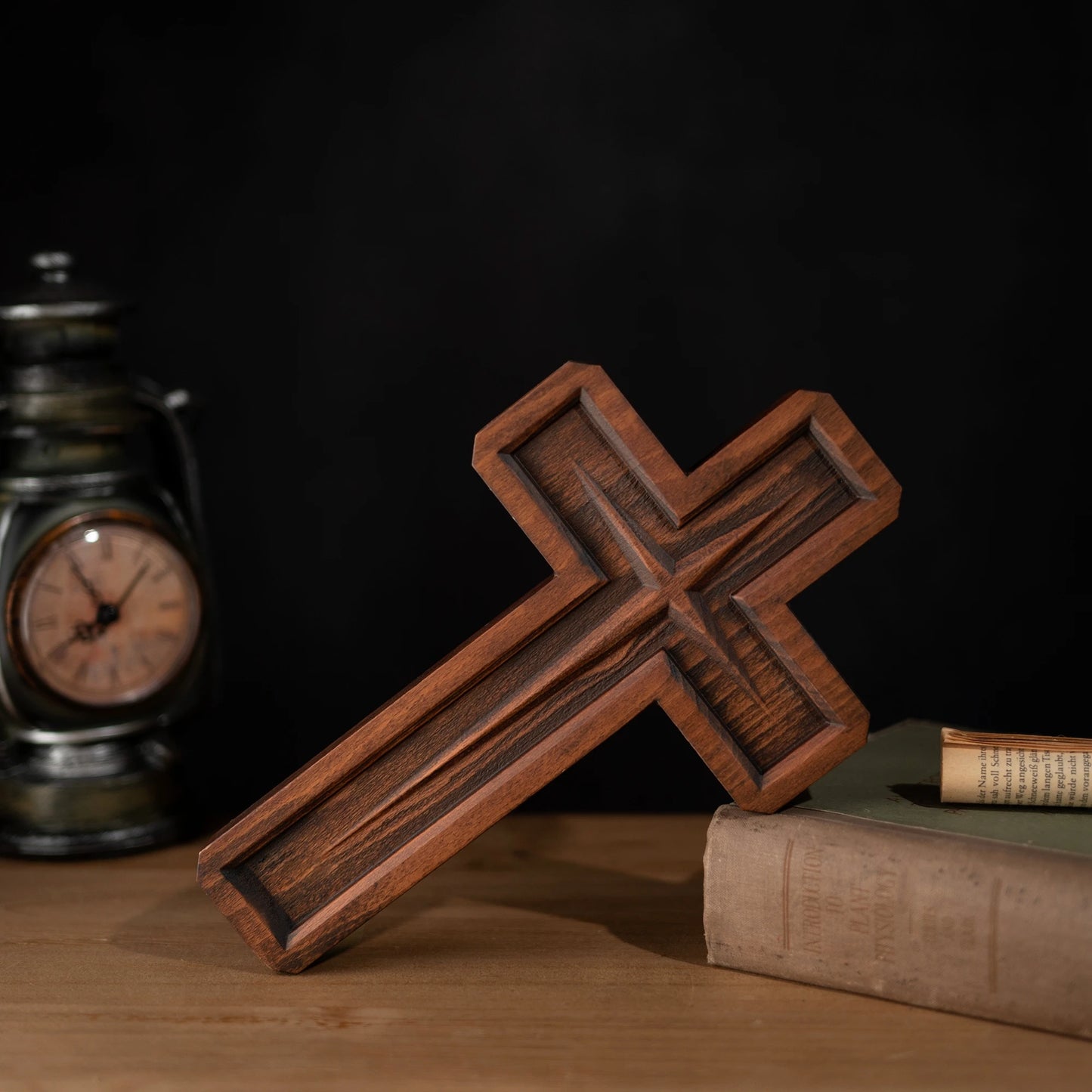 Bethlehem Star Cross Christian Cross Wooden Cross Home Room Wooden Ornament Church Decor Christian Wall Art Holy Cross 10 Inch
