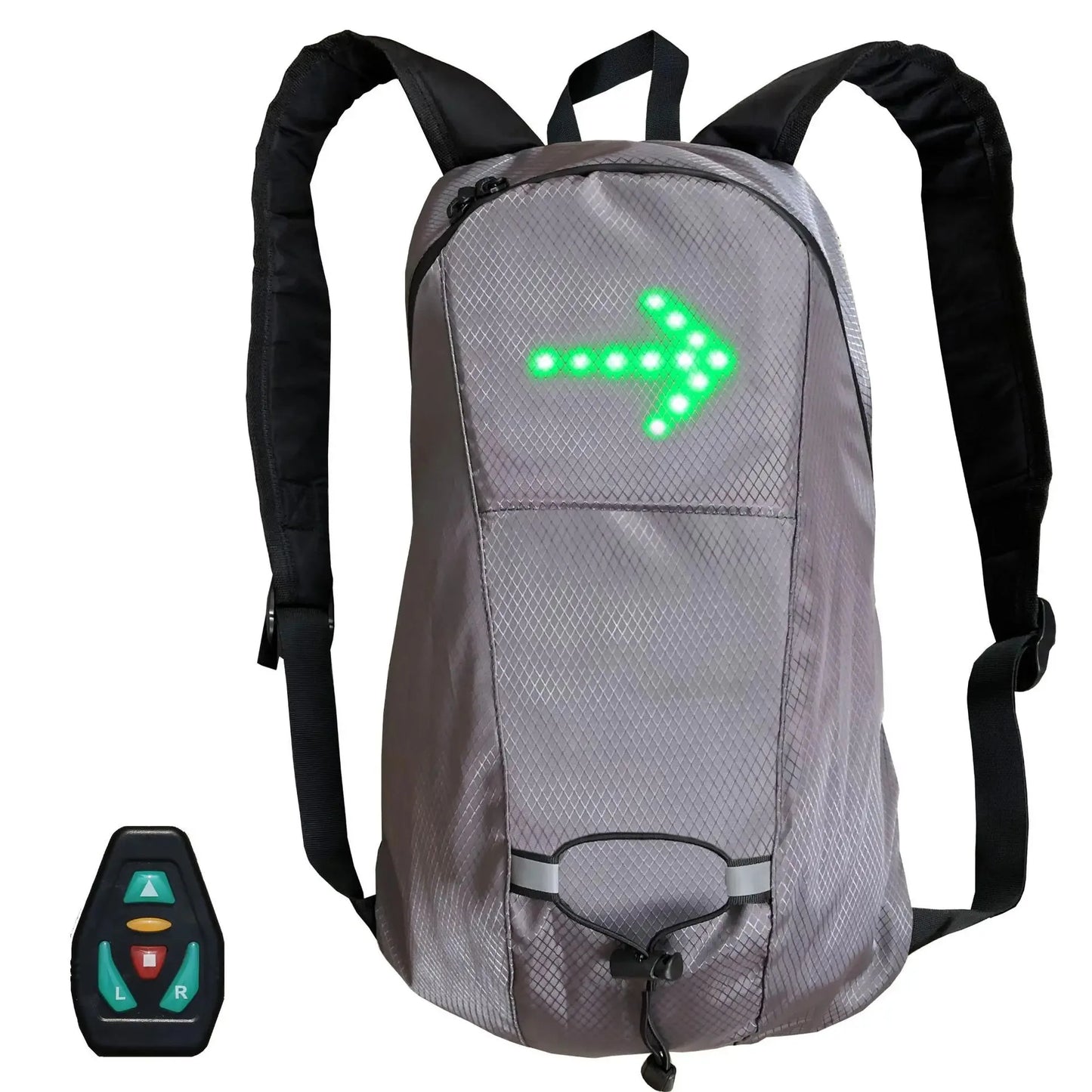 Bicycle Bag Waterproof Sport Backpack 15L LED Turn Signal Light Remote Control Safety Bag Outdoor Hiking Climbing Backpack
