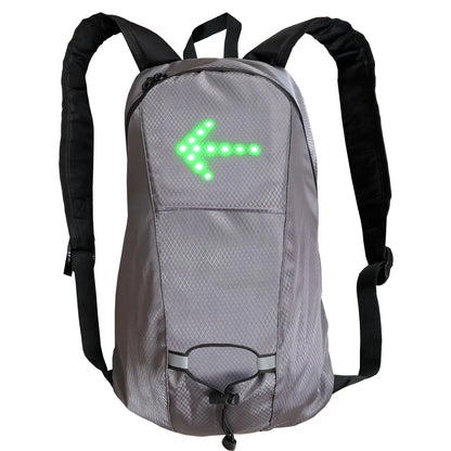 Bicycle Bag Waterproof Sport Backpack 15L LED Turn Signal Light Remote Control Safety Bag Outdoor Hiking Climbing Backpack