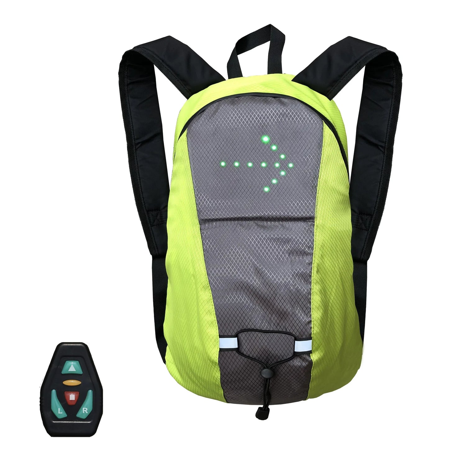 Bicycle Bag Waterproof Sport Backpack 15L LED Turn Signal Light Remote Control Safety Bag Outdoor Hiking Climbing Backpack