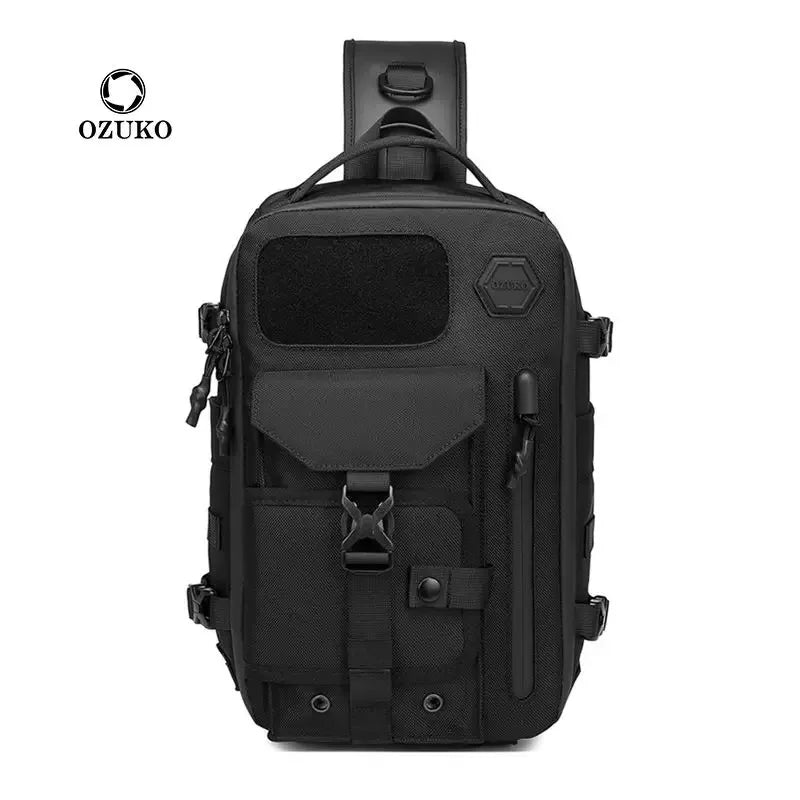 Bicycle bag for Men Chest Bag Waterproof Tactical Waist Messenger Bag Zipper Fashion Outdoor Cross Bag