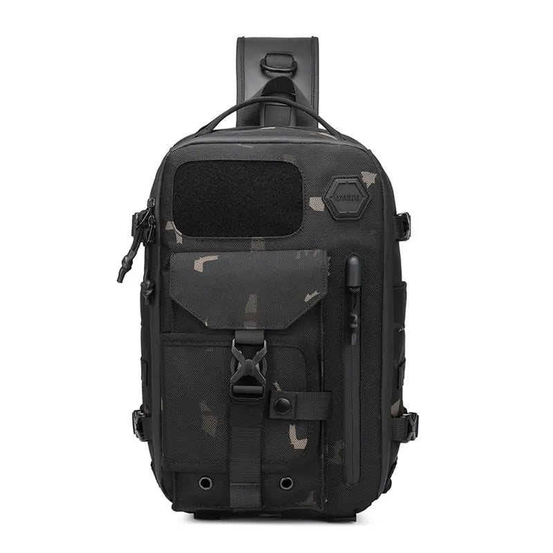 Bicycle bag for Men Chest Bag Waterproof Tactical Waist Messenger Bag Zipper Fashion Outdoor Cross Bag