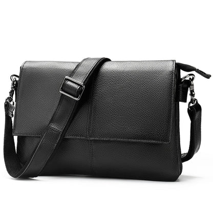 Big Black Cluth Purse With Shoulder Strap Genuine Leather Clutch Bag Storeage Washing Bags For Men Travel Zipper Clutches Male
