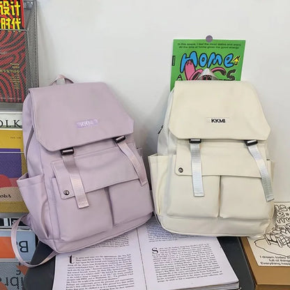 Big Capacity Nylon Women Backpack Multi-Pocket Student Rucksack Female Travel Bag Book Schoolbag For Teenage Girl Boys Satchel