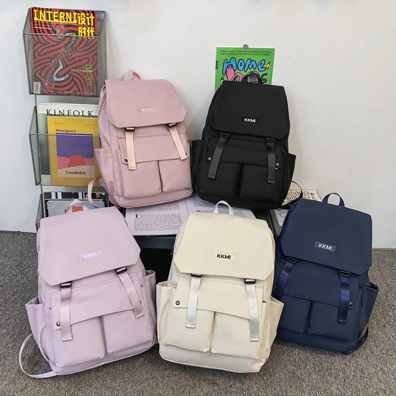 Big Capacity Nylon Women Backpack Multi-Pocket Student Rucksack Female Travel Bag Book Schoolbag For Teenage Girl Boys Satchel