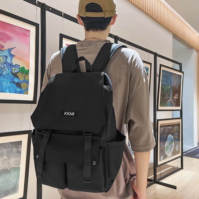 Big Capacity Nylon Women Backpack Multi-Pocket Student Rucksack Female Travel Bag Book Schoolbag For Teenage Girl Boys Satchel