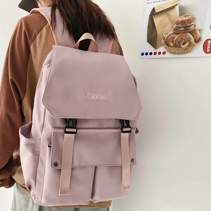 Big Capacity Nylon Women Backpack Multi-Pocket Student Rucksack Female Travel Bag Book Schoolbag For Teenage Girl Boys Satchel
