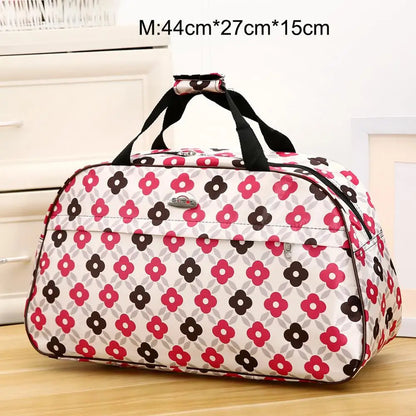 Big Capacity Women Travel Bags Men Luggage Travel Duffel Bags Nylon Waterproof Daily Travel Handbag Female Flower Print HandBag