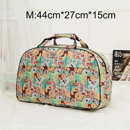 Big Capacity Women Travel Bags Men Luggage Travel Duffel Bags Nylon Waterproof Daily Travel Handbag Female Flower Print HandBag
