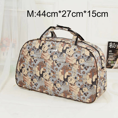 Big Capacity Women Travel Bags Men Luggage Travel Duffel Bags Nylon Waterproof Daily Travel Handbag Female Flower Print HandBag