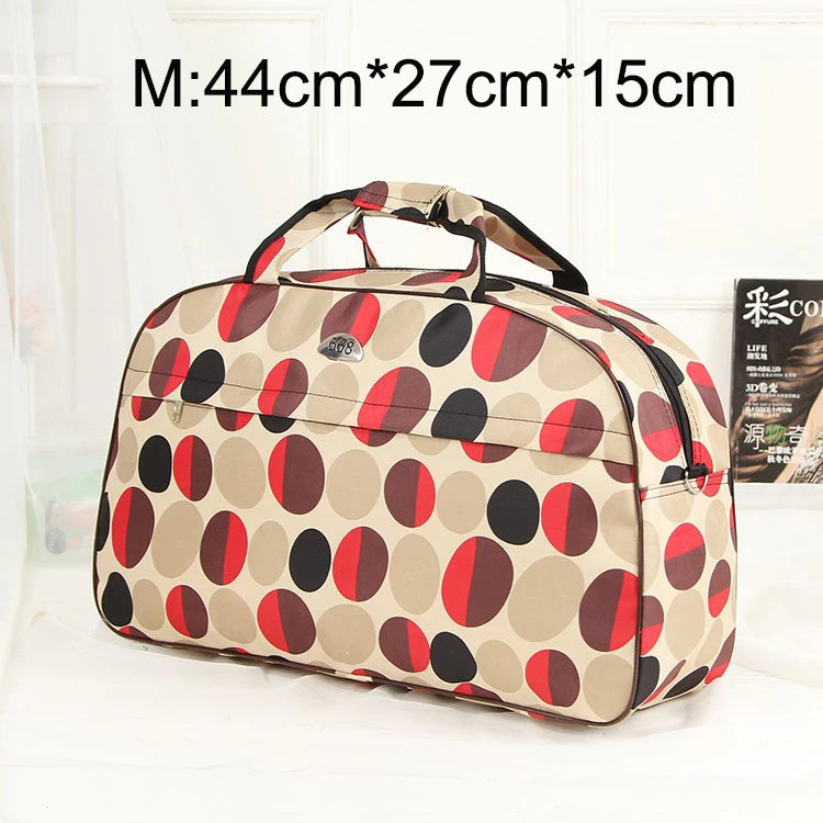 Big Capacity Women Travel Bags Men Luggage Travel Duffel Bags Nylon Waterproof Daily Travel Handbag Female Flower Print HandBag