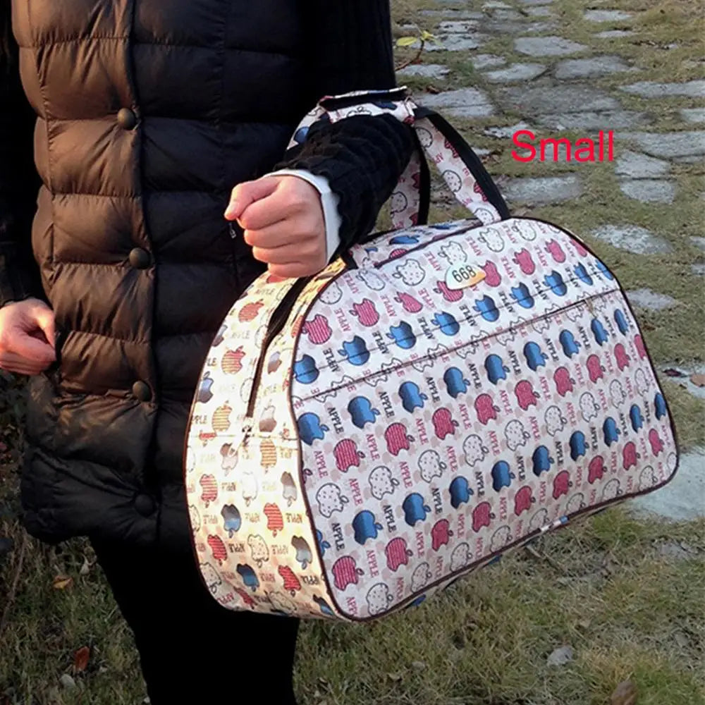 Big Capacity Women Travel Bags Men Luggage Travel Duffel Bags Nylon Waterproof Daily Travel Handbag Female Flower Print HandBag