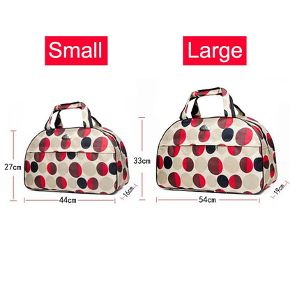 Big Capacity Women Travel Bags Men Luggage Travel Duffel Bags Nylon Waterproof Daily Travel Handbag Female Flower Print HandBag