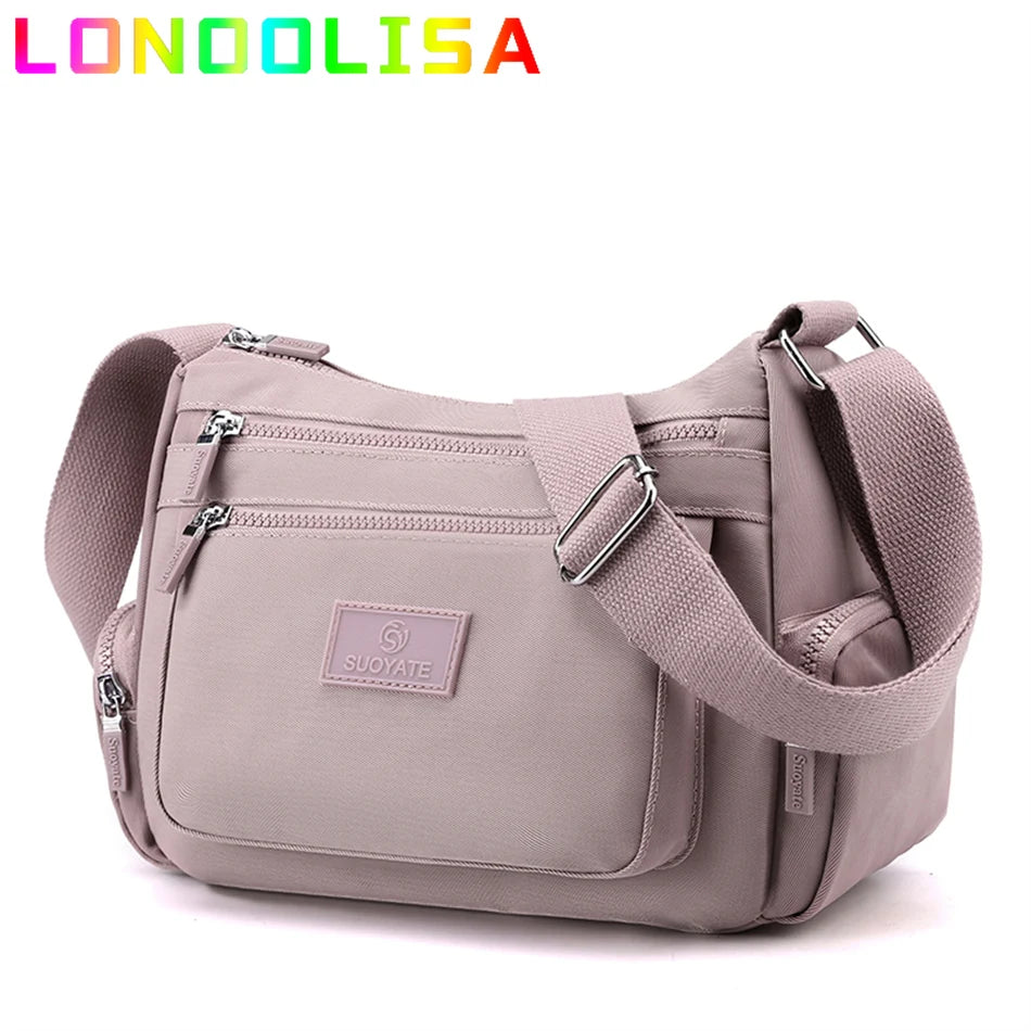 Big Casual Tote Many Pockets Women's Shoulder Bag Waterproof Handbag Travel Crossbody Sac Large Capacity Hand Bags for Lady 2022