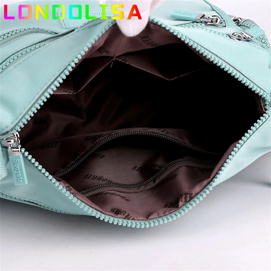 Big Casual Tote Many Pockets Women's Shoulder Bag Waterproof Handbag Travel Crossbody Sac Large Capacity Hand Bags for Lady 2022