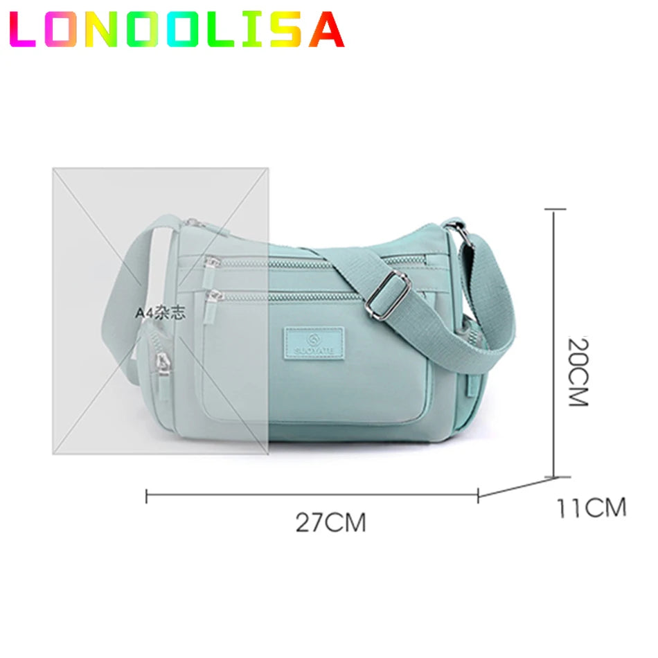 Big Casual Tote Many Pockets Women's Shoulder Bag Waterproof Handbag Travel Crossbody Sac Large Capacity Hand Bags for Lady 2022