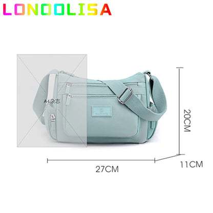 Big Casual Tote Many Pockets Women's Shoulder Bag Waterproof Handbag Travel Crossbody Sac Large Capacity Hand Bags for Lady 2022