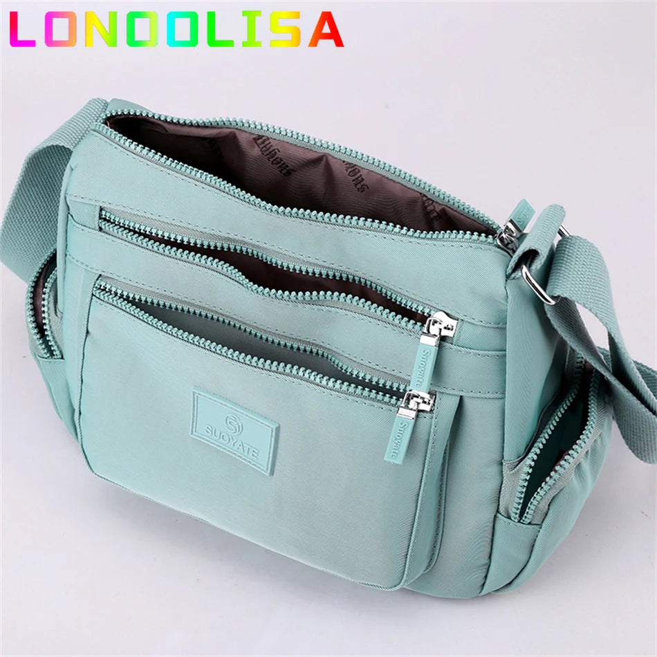 Big Casual Tote Many Pockets Women's Shoulder Bag Waterproof Handbag Travel Crossbody Sac Large Capacity Hand Bags for Lady 2022