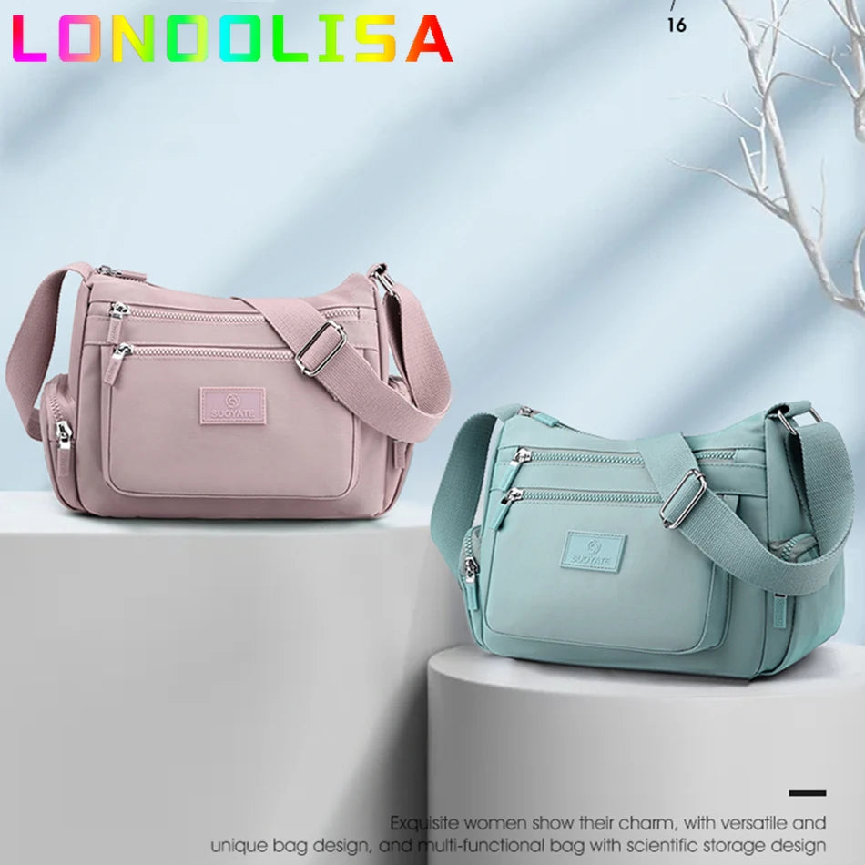 Big Casual Tote Many Pockets Women's Shoulder Bag Waterproof Handbag Travel Crossbody Sac Large Capacity Hand Bags for Lady 2022