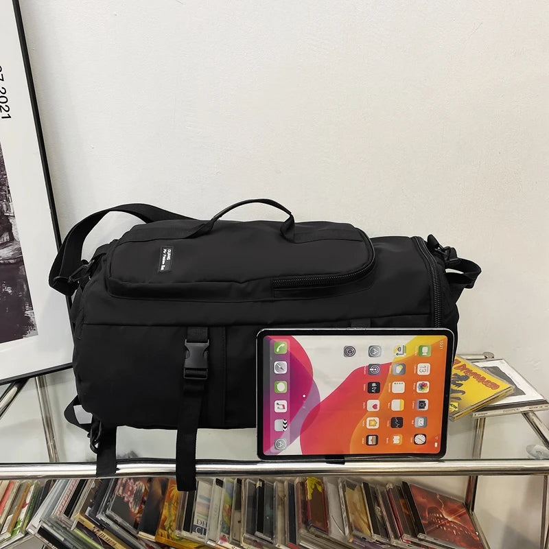 Big Cool Men Young Girl Travel Unisex Backpack Shoulder Bags For Teenage Girls Nylon Sport Multi-function Large Capacity Women