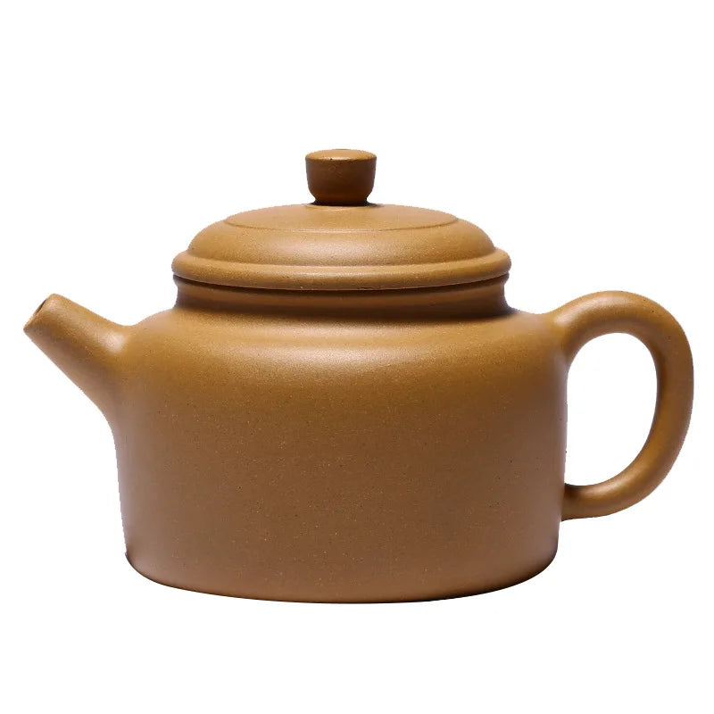 Big De Zhong Zisha Kettle, Yixing Handmade Pot, Kung-Fu Teaware, Purple Clay, Drinkware for Puer Green and Black, 400ml