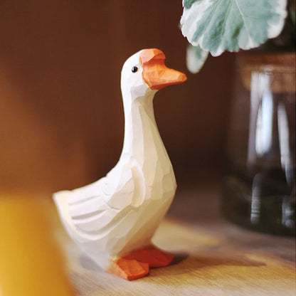 Big Goose, White Goose, Pure Handmade Woodcarving Solid Wood Decoration Creative Decoration home decoration accessories