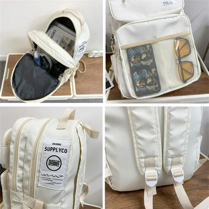 Big New Multi-pocket Women Backpack High Quality Youth Waterproof Backpacks for Teenage Girls Boys Female School Bag Rucksack