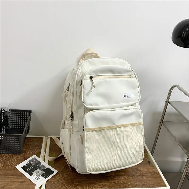 Big New Multi-pocket Women Backpack High Quality Youth Waterproof Backpacks for Teenage Girls Boys Female School Bag Rucksack