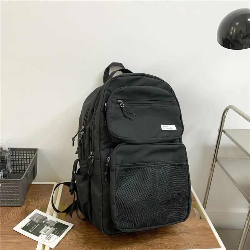 Big New Multi-pocket Women Backpack High Quality Youth Waterproof Backpacks for Teenage Girls Boys Female School Bag Rucksack