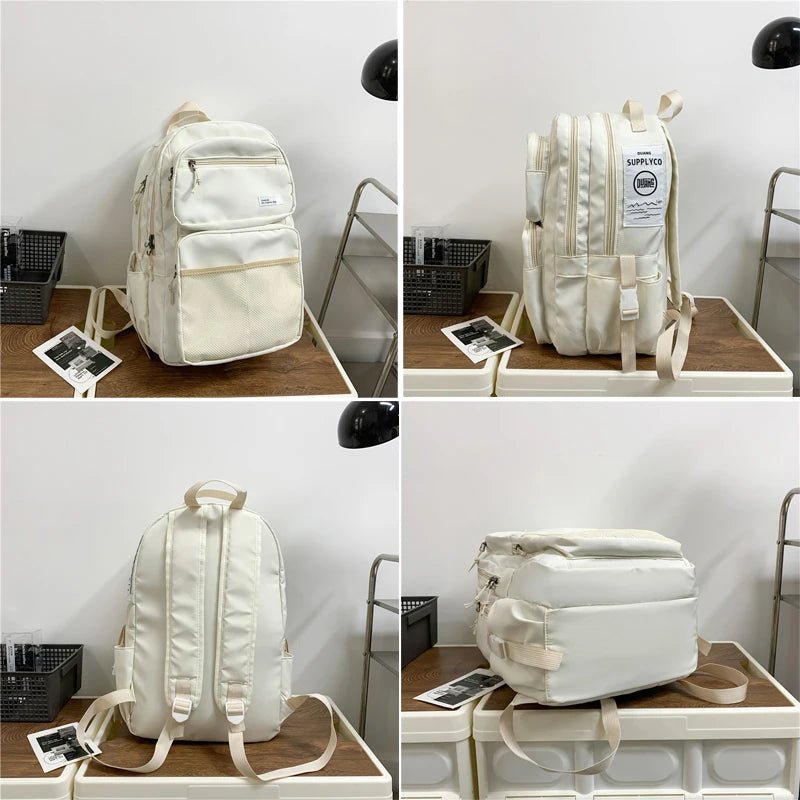 Big New Multi-pocket Women Backpack High Quality Youth Waterproof Backpacks for Teenage Girls Boys Female School Bag Rucksack