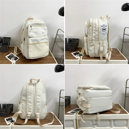 Big New Multi-pocket Women Backpack High Quality Youth Waterproof Backpacks for Teenage Girls Boys Female School Bag Rucksack