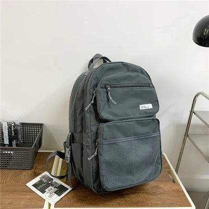 Big New Multi-pocket Women Backpack High Quality Youth Waterproof Backpacks for Teenage Girls Boys Female School Bag Rucksack