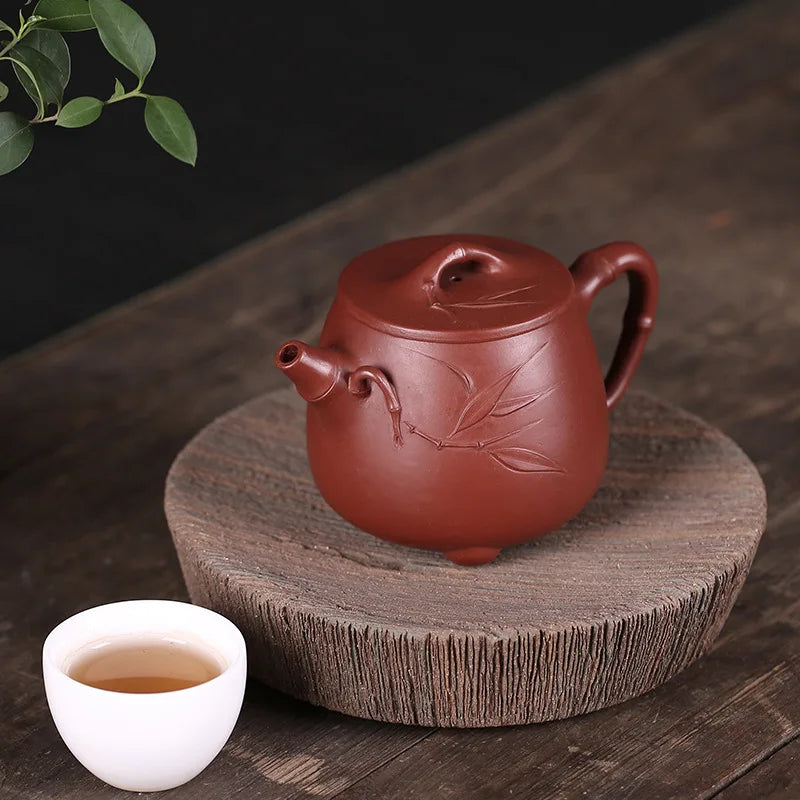 Big Red hong pao Mud Siting Teapot Pot Yixing Purply Clay Teapot Chinese Kongfu Tea Pots 220ml Teaware